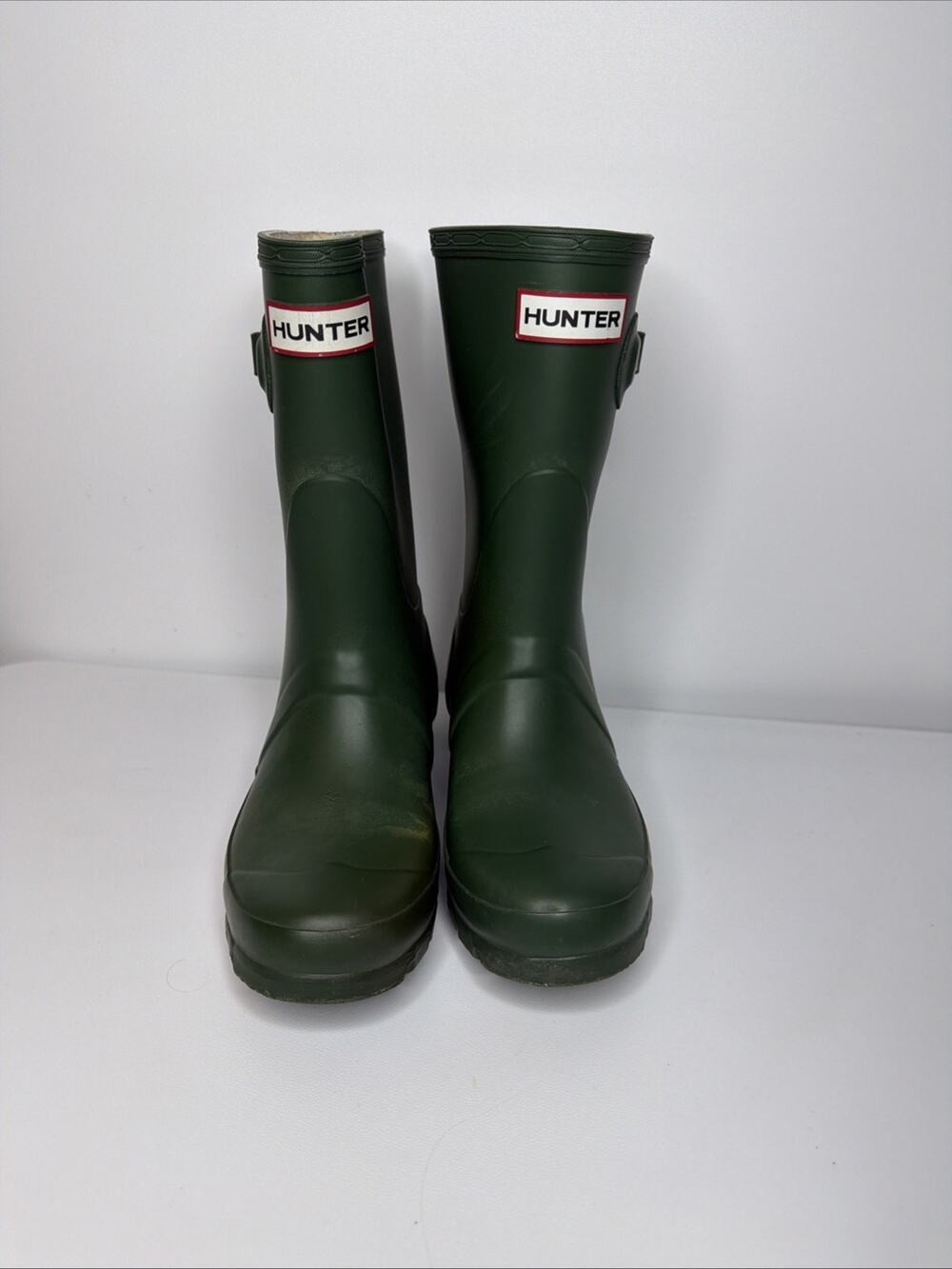 Hunter Original Short Women’s Waterproof Rain Boots Green US 4M/5F EU 35/36 UK 3 - Picture 1 of 14